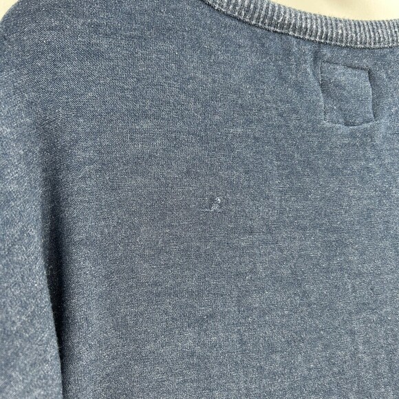NWT CHASER Navy Blue Super Soft Fleece Crew Neck Pullover Sweatshirt Size Medium - Picture 4 of 4